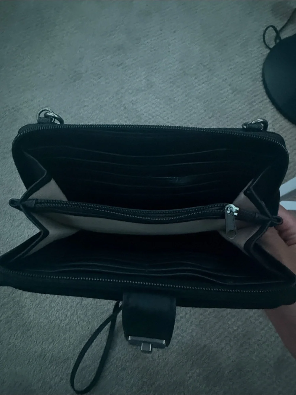 The Sak Black Crossbody Wallet Bag